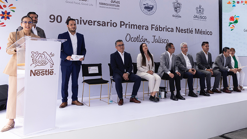 Anuncio de convenio entre Nestlé y el Gobierno de Jalisco
