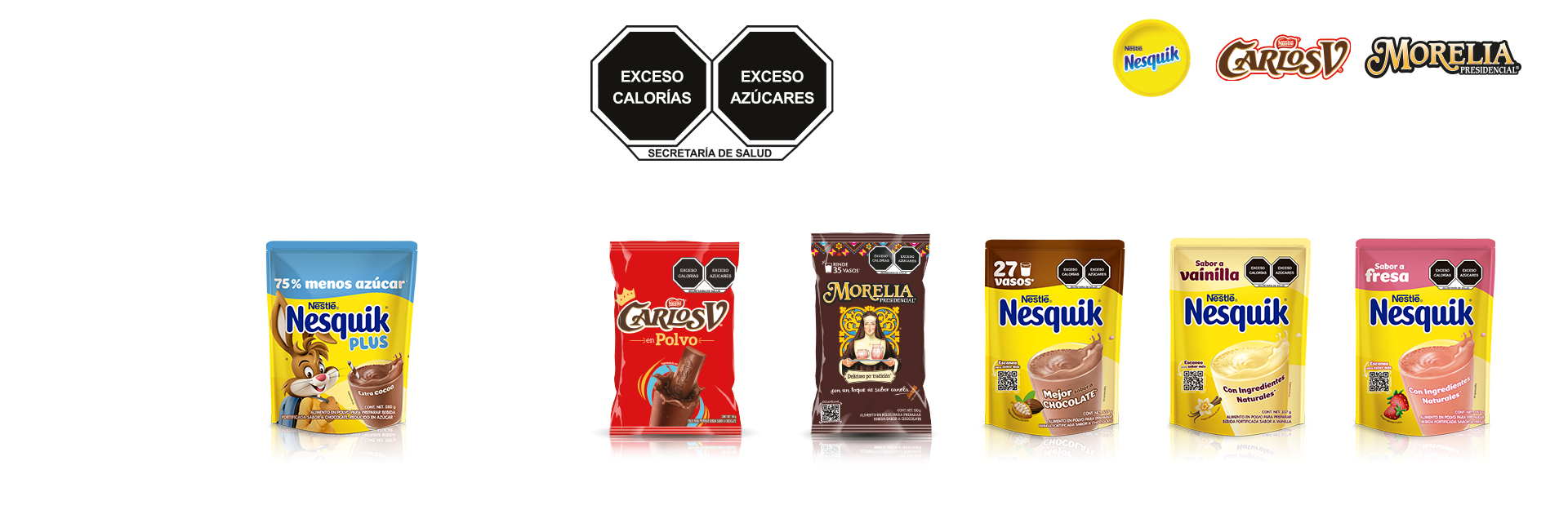 Portafolio Polvos para preparar Bebidas Nestlé nuevo Etiquetado 2025
