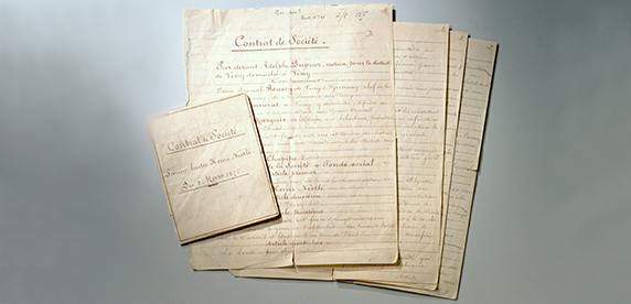 Documentos de la venta de la fábrica de Vevey