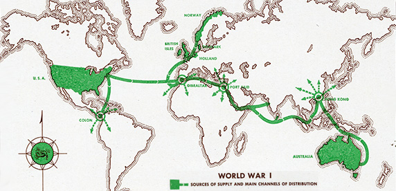 Mapa de la guerra mundial