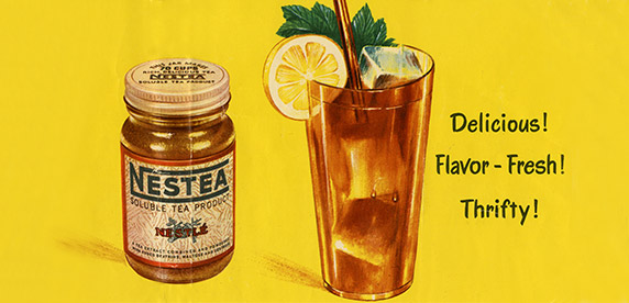 Cartel del lanzamiento de Nestea