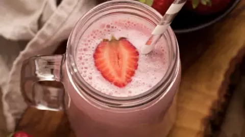 Licuado de fresa