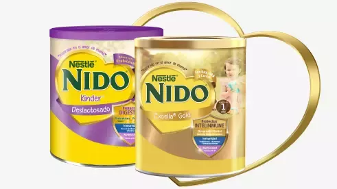 Latas de Leche Nido Deslactosada