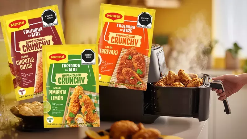 Nuevo Maggi sazonador Crunchy para freidoras de aire
