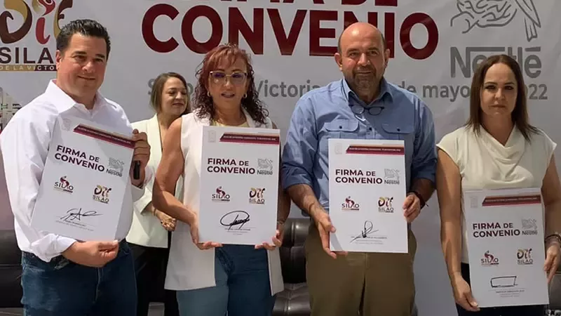 Firma de convenio entre Nestlé y Silao