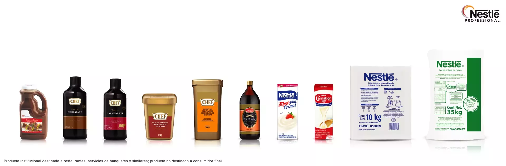 Portafolio Nestlé Professional® nuevo etiquetado 2022